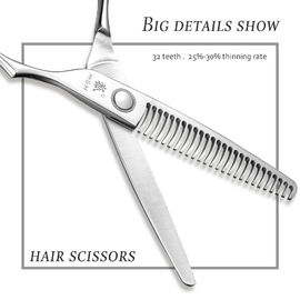 Japanese Steel Hair Thinning Scissors , Stable Special Hairdressing Scissors